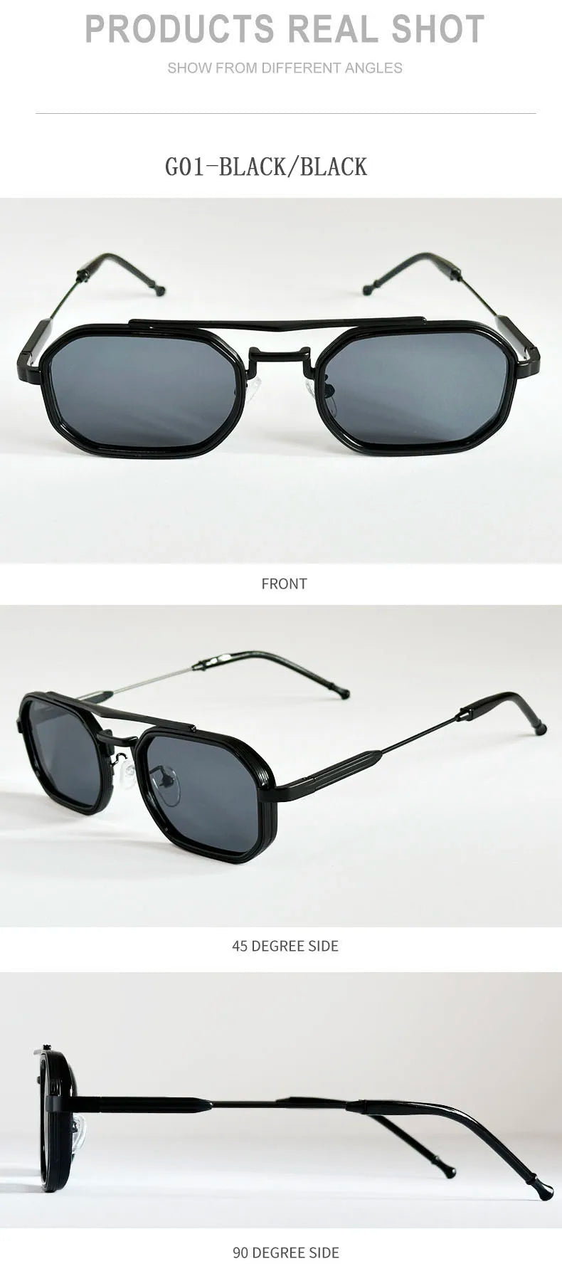 Square Punk Sunglasses For Men Luxury Vintage Steampunk Sunglasses Women Trendy Fashion Glasses Dropshipping Gafas De Sol Hombre