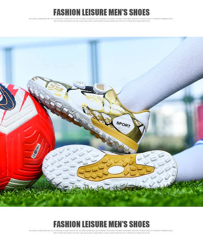 Professional Football Shoes Kids Futsal Sneakers Outdoor Low-cut Soccer Shoes Boys Lightweight Non-slip Children's Sports Shoes