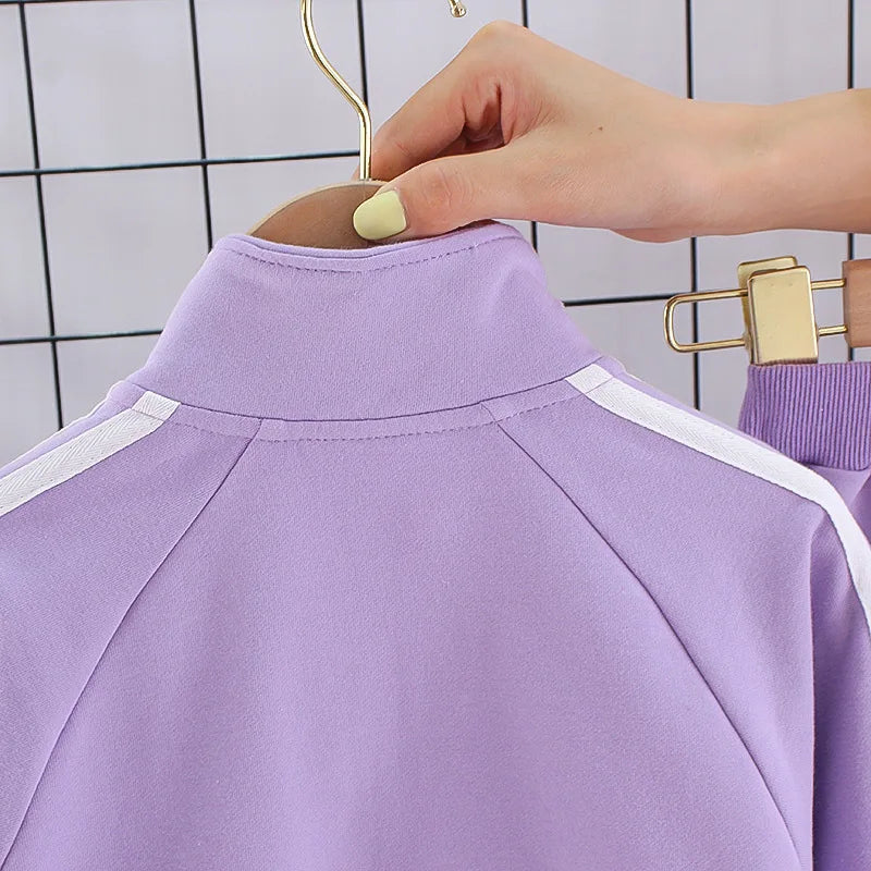 New Spring Autumn Baby Girl Clothes Suit Children Fashion Jacket Pants 2Pcs/Sets Toddler Casual Costume Infant Kids Tracksuits
