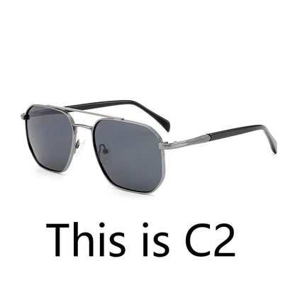 Fashion Myopia Polarized Prescription Sunglasses Men Trend Metal Uv400 Protection Pilot Corrective Sun Glasses RTM-2102