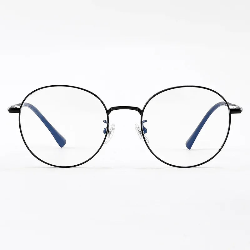 High Quality Round Ultra-light ALL Titanium Eyeglass Frames Women Myopia  Prescription Eyewear Reading Glasses 30821