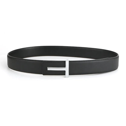 High Quality Wide 3.8cm Leather Business Men Belt Luxury Brand Designer famous Belts for men Jeans Strap Male Buckle belt