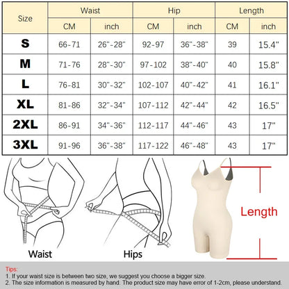 Sexy Backless Bodysuits Full Body Shaper Tummy Control Waist Trainer Slimming Sheath Butt Lifter Push Up Thigh Slimmer Shapewear