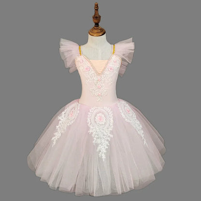 Children's Ballet Skirt Dance Girls Dress Tutu Performance Costume Flower Princess Ballet Girl Clothing Vestidos Kids Ballerine