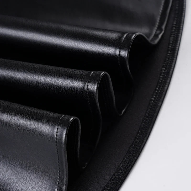 Sexy Black Pu Leather A Line Dress Women's Spaghetti Strap Sleeveless Party Club Dress Elegant Outfits Coquette 2026