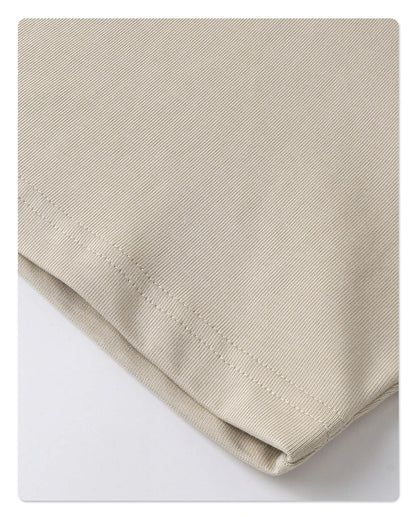 New Men Summer Boxy 275gsm Cotton T-Shirts Retro Unisex Oversized Short Version Basic T Shirt Brand Tees HY1070