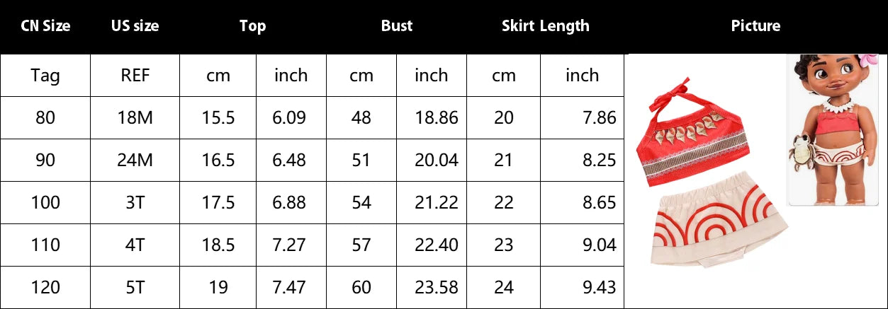 Little Girls Dress up Moana Baby Kids Two Pieces Set Top +Pants Infant Vaiana Role Play Festival Princess Costume Casual Clothes