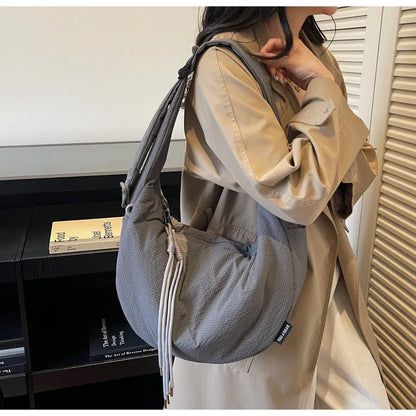 New Comfortable and Versatile Texture Hobo Bags Women Crossbody Bags Large Capacity Lightweight Casual Storage Bags Fashionable