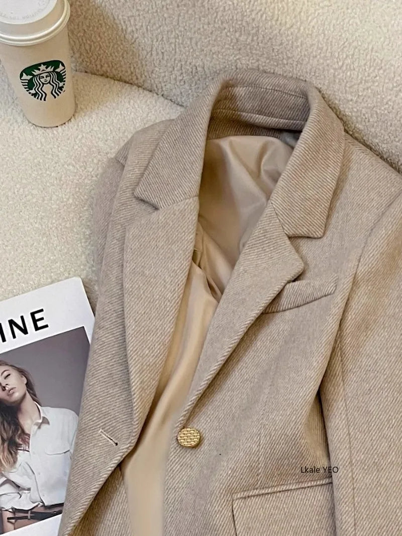 Women's Small Blazer Jacket 2026 Spring Autumn Fashion be all-match Ladies Suit Coat Design Sense high quality Lady Outerwear