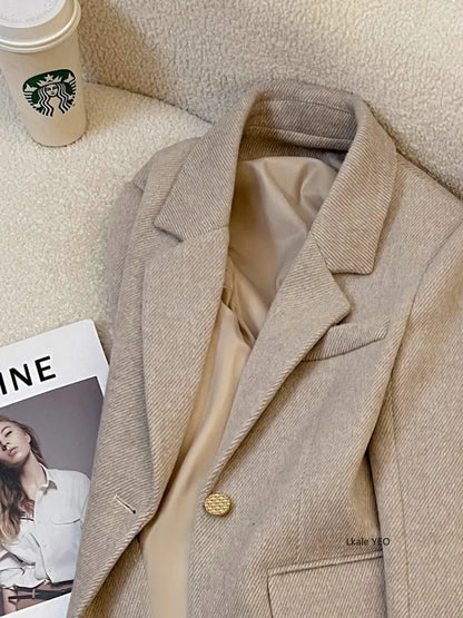 Women's Small Blazer Jacket 2026 Spring Autumn Fashion be all-match Ladies Suit Coat Design Sense high quality Lady Outerwear