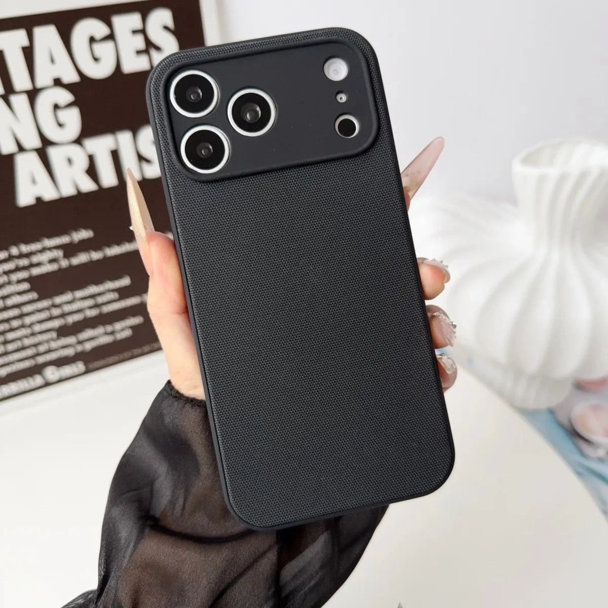 High End Original 2IN1 Technology Woven + Liquid Silicone Case For IPhone 17 Pro Max For Magsafe Magnetic Drop Protection Cover