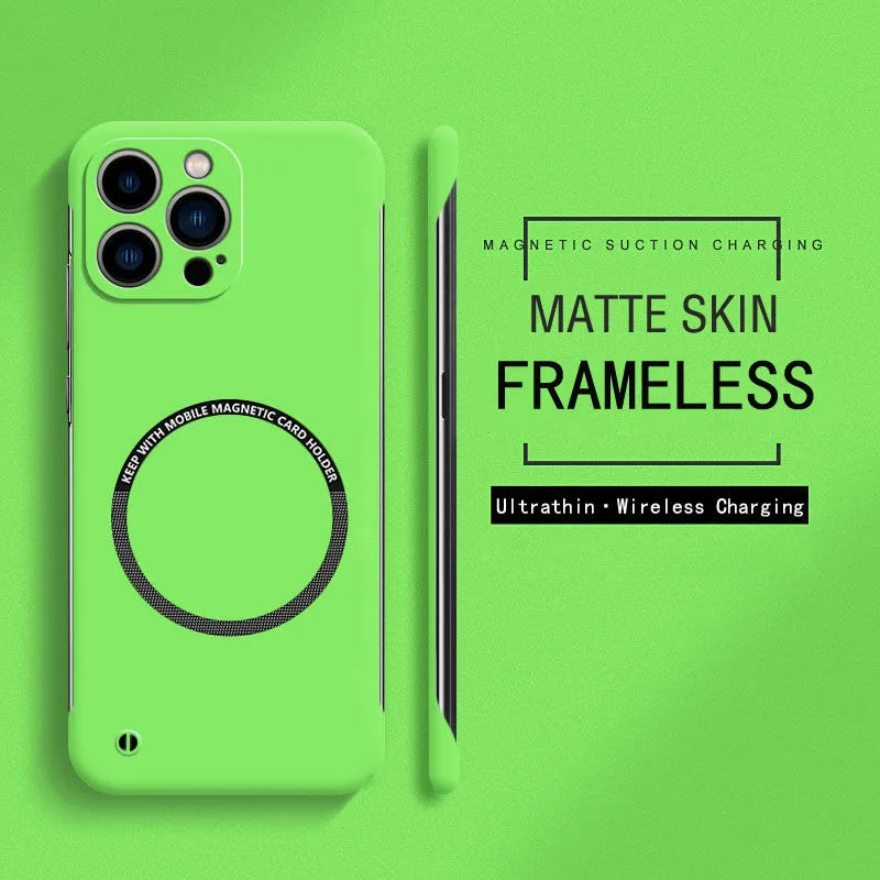 Magnetic For Magsafe Slim Case For iPhone 16 15 Pro Plus 15Pro 16Pro Max Wireless Charging Hard PC Matte Back Cover