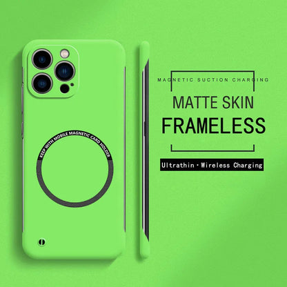 Magnetic For Magsafe Slim Case For iPhone 16 15 Pro Plus 15Pro 16Pro Max Wireless Charging Hard PC Matte Back Cover