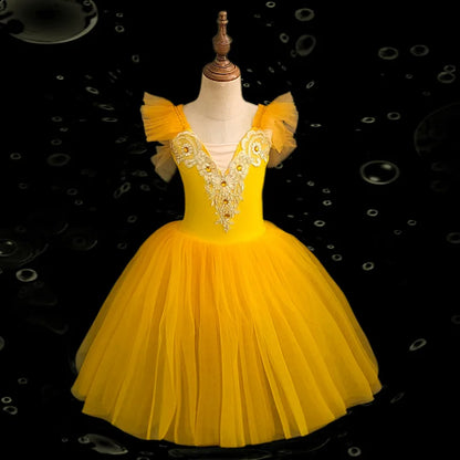 Fashion Children's Day Ballet Dress Kids Tutu Puffy Dance Wear Princess Dresses Girls Summer Performance Clothes Girl Vestidos