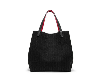 High Quality Craft Large Capacity Handbag Ladies Shoulder Bag Fashion Classic New Pure Color Outer Pocket Ladies Handbag