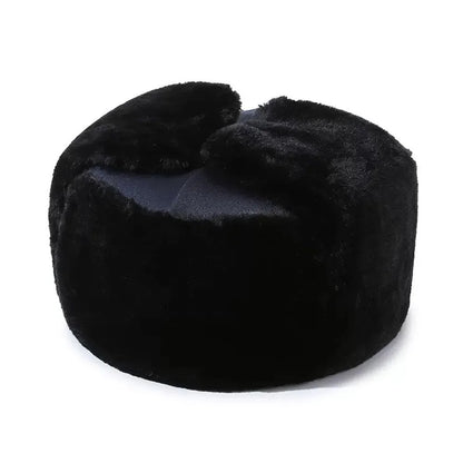 Outdoors Thick Bomber Hat Warm Ear Protection Winter Cap Casual Windproof Ushanka Fur Hat for Men Women
