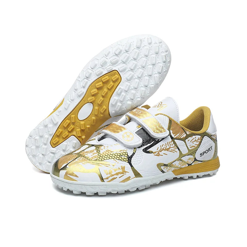 Professional Football Shoes Kids Futsal Sneakers Outdoor Low-cut Soccer Shoes Boys Lightweight Non-slip Children's Sports Shoes