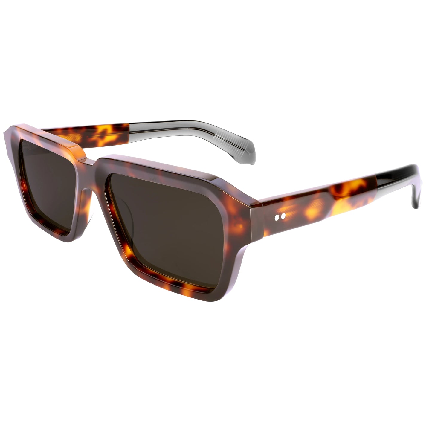 UV400 Protection Sunglasses Women Oversized Polarized Glasses for Men Trendy Retro Thick Acetate Wide Double Bridge Frame