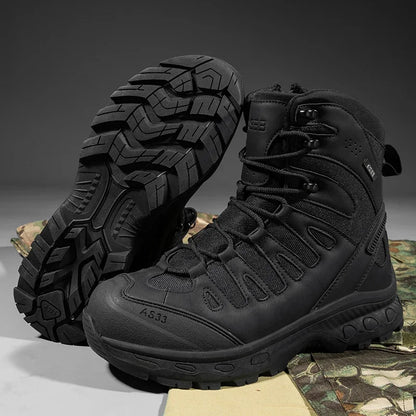 Men Tactical Boots Lace Up Brand Military Ankle Hiking Shoes Desert Work Army Boot Waterproof Size Plus Unisex Climbing Shoes
