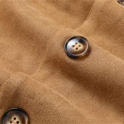Autumn Winter Men'S Casual Blazer Jacket Stand Collar Long Sleeve Solid Color Single Breasted Button Fashion Jackets