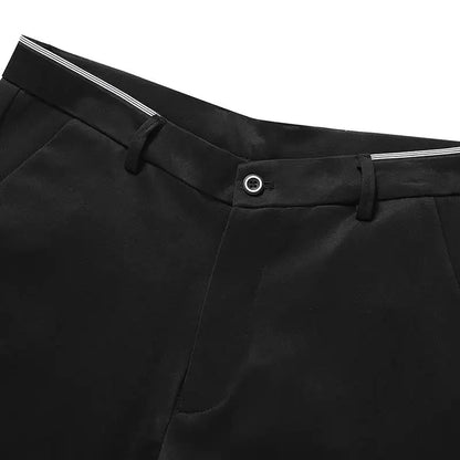 Black Suit Pants for Men Spring and Autumn Stretchy and Non-Ironing Office Trousers Slim Fit Formal Pants for Men Dress Pants