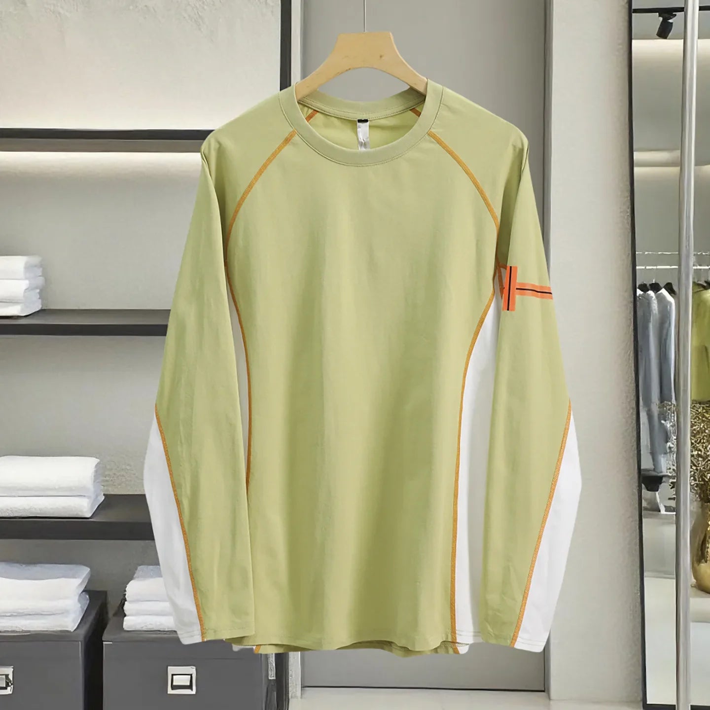 【High-Store Rated】Men's Long Sleeve Shirt, UPF 50+ Sun Protection & Lasting Antibacterial (150 Washes), Quick-Dry Breathable