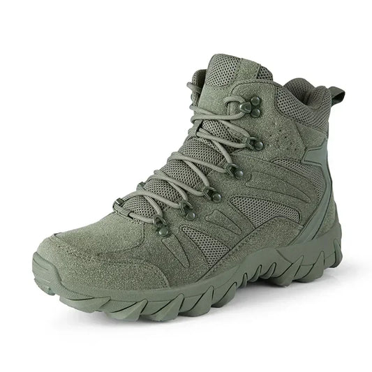Men Boots Outdoor Combat Ankle Boot Tactical Boots for Man Anti-Slip Motocycle Boots Climbing Hiking Shoes Size 39-46
