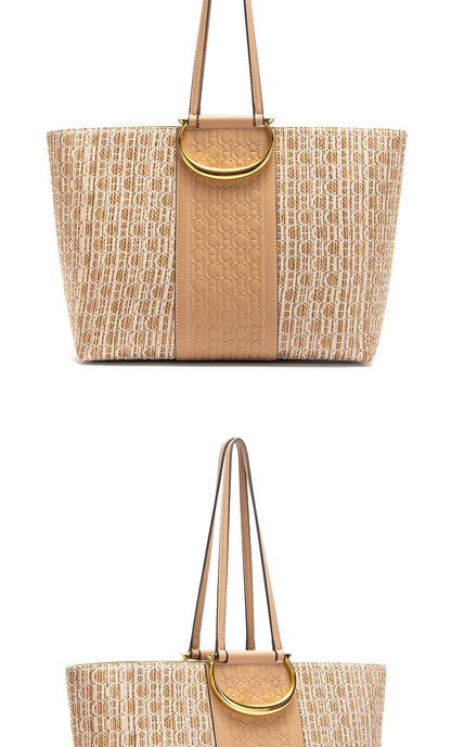 Storage Bag Women's Vacation Beach Bag Women's Tote Bag New Large Capacity Brand Grass Weaving High Quality Handbag