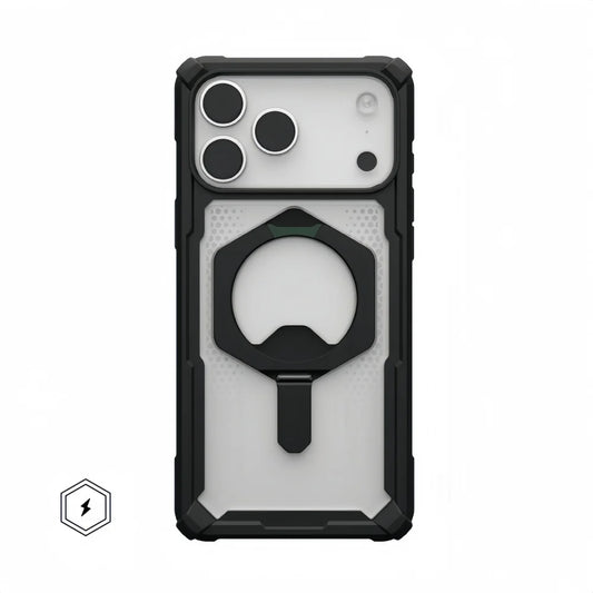 جراب هاتف Plasma Kickstand لهاتف ايفون 17 برو ماكس اير 16 15 14 13 12، غطاء واقٍ مغناطيسي مقاوم للصدمات مع حامل MagSafe