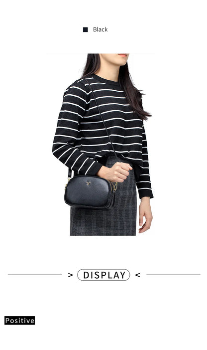 Genuine Leather Trend Shoulder Bag Luxury Totes Cowhide Handbag Versatile Crossbody Lipstick Phone Pouch For Women Grrls