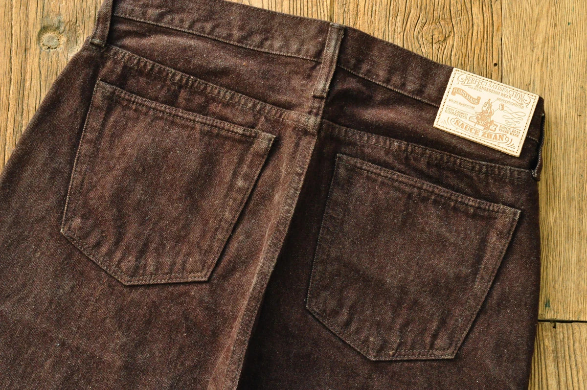 Men Jeans Brown Jeans Men Jeans Trousers  Selvedge Denim Jeans for Men Taper Fit Mens Jeans vintage 13.8 Oz