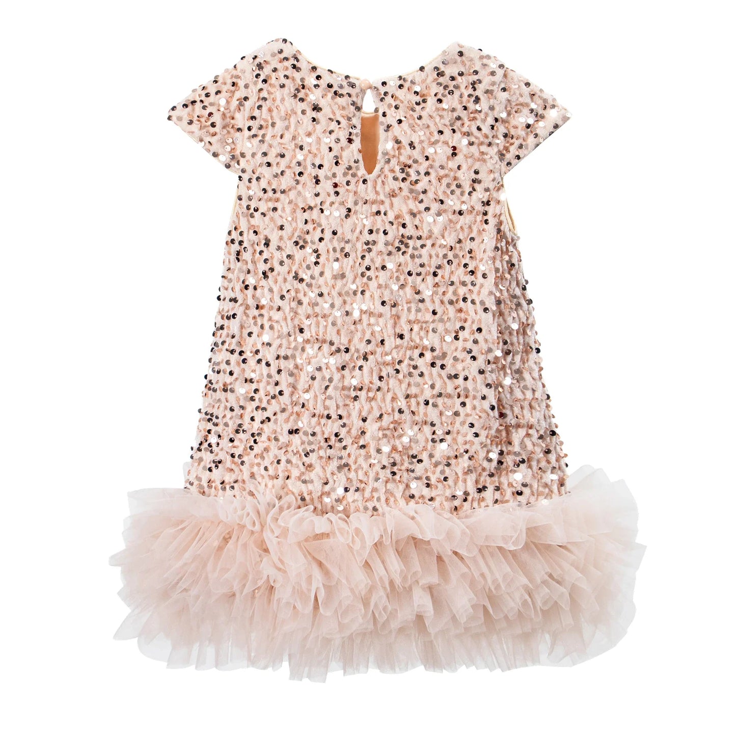 Girls Halloween Sequined Vest Skirt Princess TuTu Dress Children's Birthday Party Christmas Fluffy Dress Mesh Skirt Dresses L465