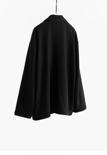 Australian Wool~Woolen Coat, Lightweight Lapel Collar, Straight Silhouette Blazer, Women's New Winter Style