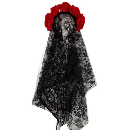 Halloween Girl Cosplay Vampire Dress For Kids Ghost Bride Vampire Costume Vampiran Carnival Party Outfits Scarlet Gothic Clothes