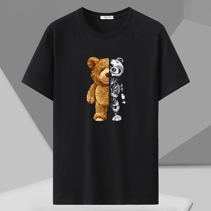 Plus Size Printed T Shirt Men 5XL 6XL 7XL 180kg Loose Short Sleeve Tee Oversized Tops Big Size Men Clothing 티셔츠 반팔 남자 Camiseta