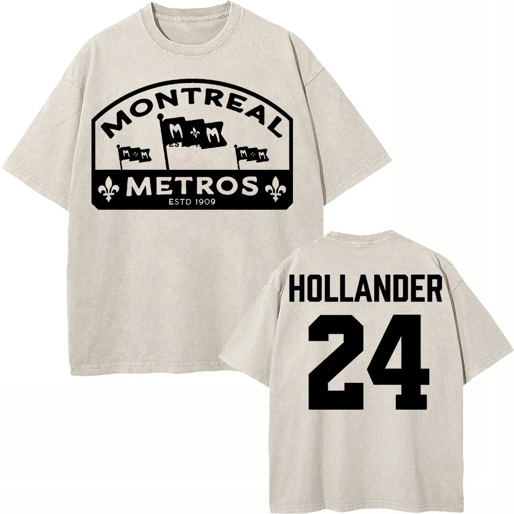 Vintage Washed Heated Rivalry Ilya Rozanov 81 Boston Raiders Tshirt Men Shane Hollander 24 Montreal Metros 100% Cotton Tees Tops