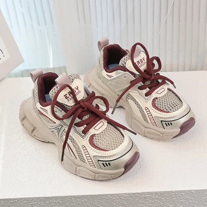 Children Sports Shoes Spring Autumn Mesh Breathable Causal Training Sneakers for Boys Girls Classic Kids School Basketball Shoes