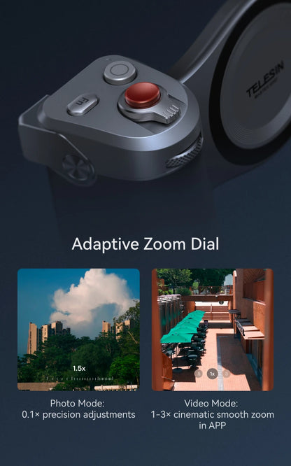 مجموعة TELESIN Magnetic Master Grip لهاتف iPhone 17 Pro ProMax، قبضة كاميرا الهاتف، مجموعة قياسية، حافظة تبريد الجرافين، حامل المقبض