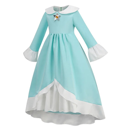 Daisy Girls Princess Dress Cartoon Movie Cosplay Costume Summer Kids Orange Party Outfits 2-10 Years Halloween Fancy Clothes