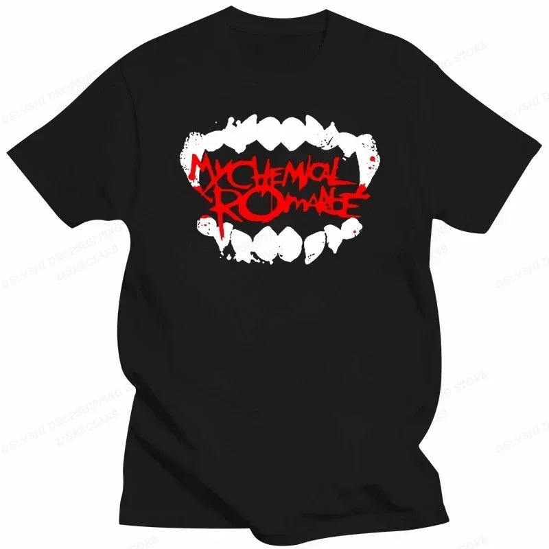 My Chemical Romance T Shirt Women Fashion Cotton T-shirts Cool Hip Hop Men Tshirt Casiual Summer Vintage Anime Unisex Top Tee