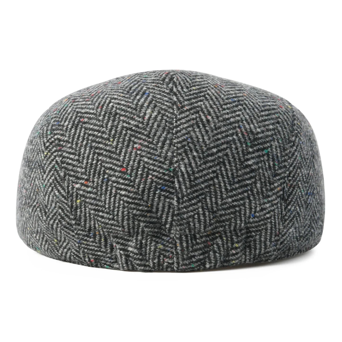 Men's Herringbone Flat Ivy Newsboy Hat Wool Blend Gatsby Cabbie Cap Winter Outdoor Hunting Cap