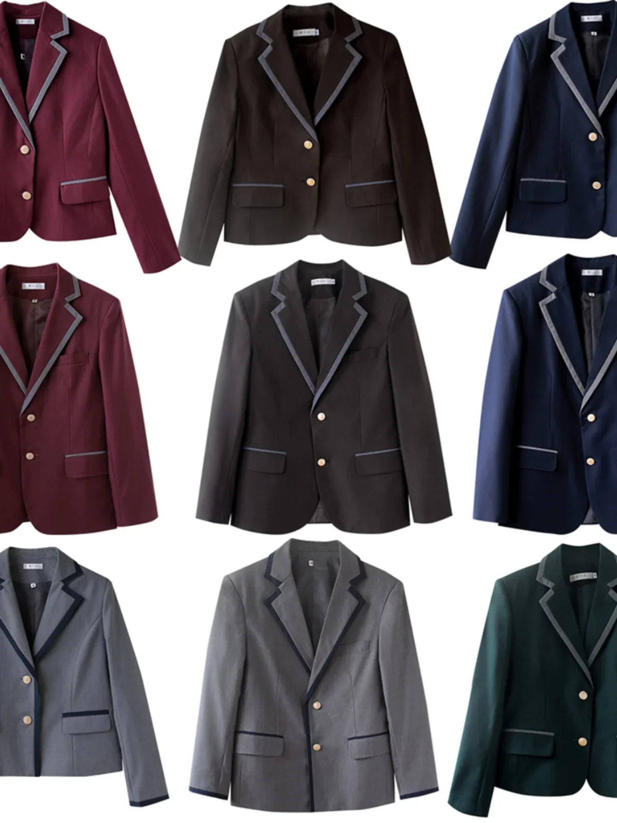 Korean Sle Student orm Jaet Briti College Wind Long Sve Button up Polyester Casual Wear for Men And Women