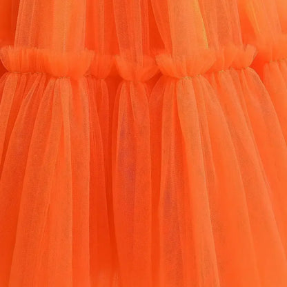 Baby Yellow Dress For Girls Kids Wedding Bridesmaid Dresses Toddler Tulle Birthday Princess Party Dress Infant Outfits Vestidos