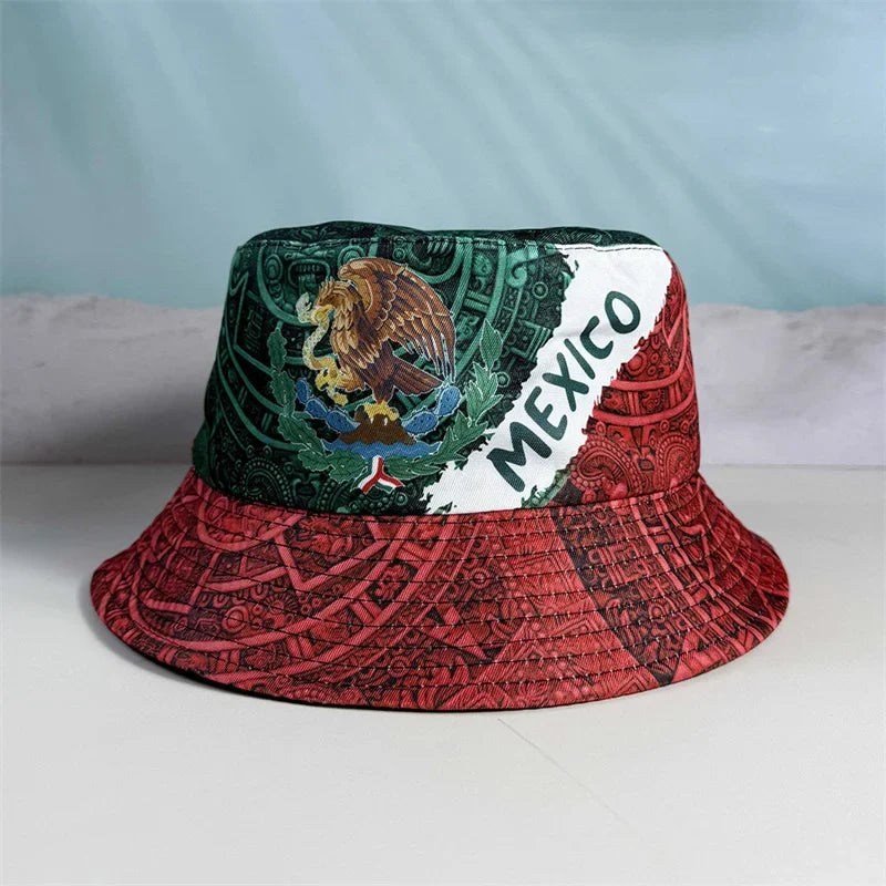 2026 Countries National Flag Bucket Hat Men Women Football Fan Party Football Cup Reversible Sun Hat Soccer Fans Fisherman Hat