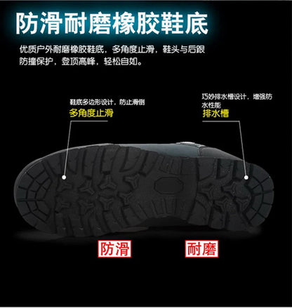 2026 Men Outdoor Ankle Boots Waterproof Sports Shoes Mountain Climbing Classic Footwear Leather Sneakers Hiking Boots Fashion