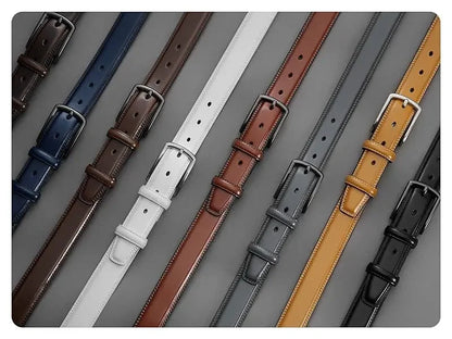 Men's Leather Belt Needle Buckle Belt Trendy New Casual Genuine Leather LONG Large Belts Cowhide Men's Belt Plus Size Men Belts