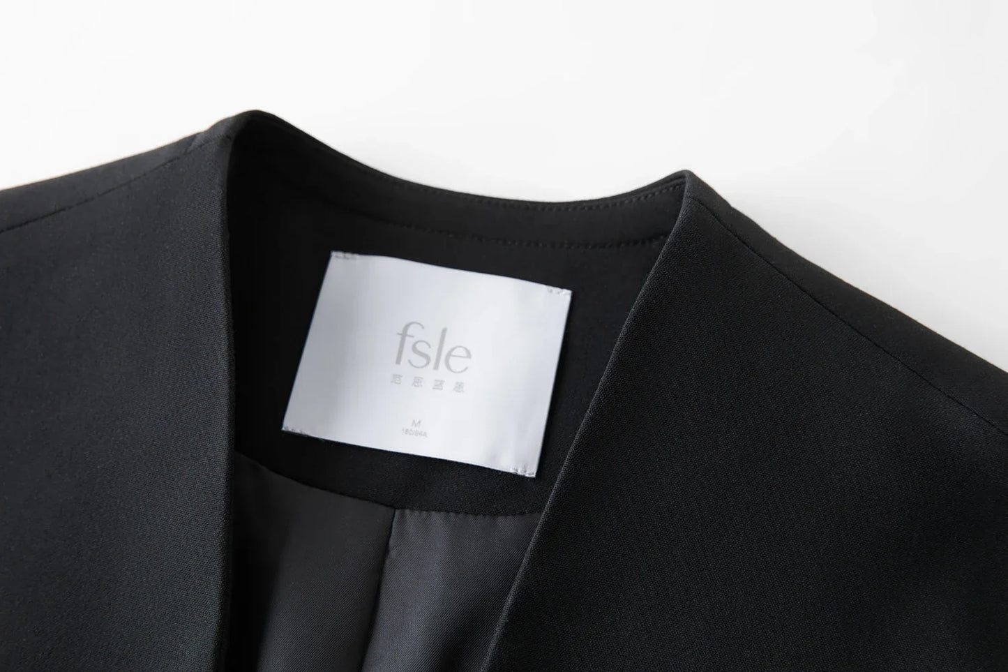 Elegant Collarless V-Neck Oversized Blazer with Sash for 2025 Autumn New Arrival Blazer Suits Coat 25FS13214