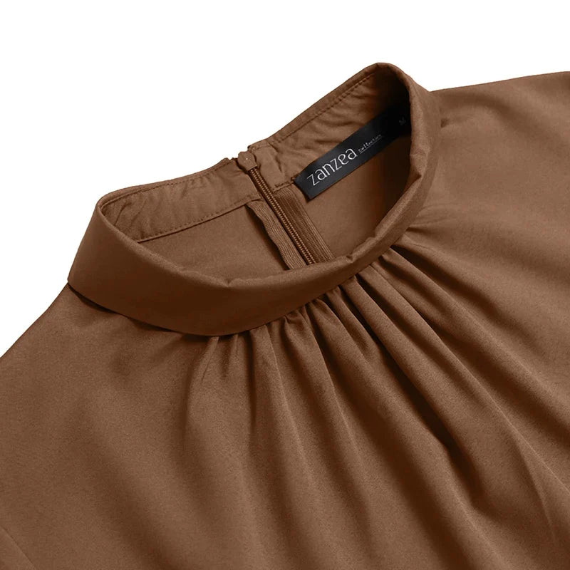 Women Long Sleeve A-line Sundress Spring Long Dress Autumn Solid Party Holiday Maxi Dresses Vestidos Femme Vintage Robe