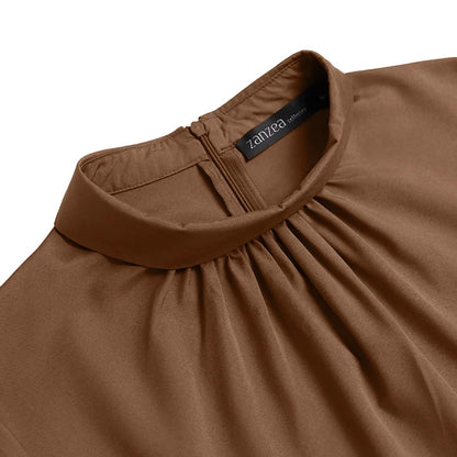 Women Long Sleeve A-line Sundress Spring Long Dress Autumn Solid Party Holiday Maxi Dresses Vestidos Femme Vintage Robe