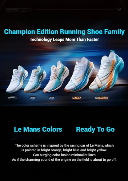 160X 6.0 Running Shoes Professional Marathon PB Carbon Plate For Men Cushioning Shock Absorption Sneakers 976319110057